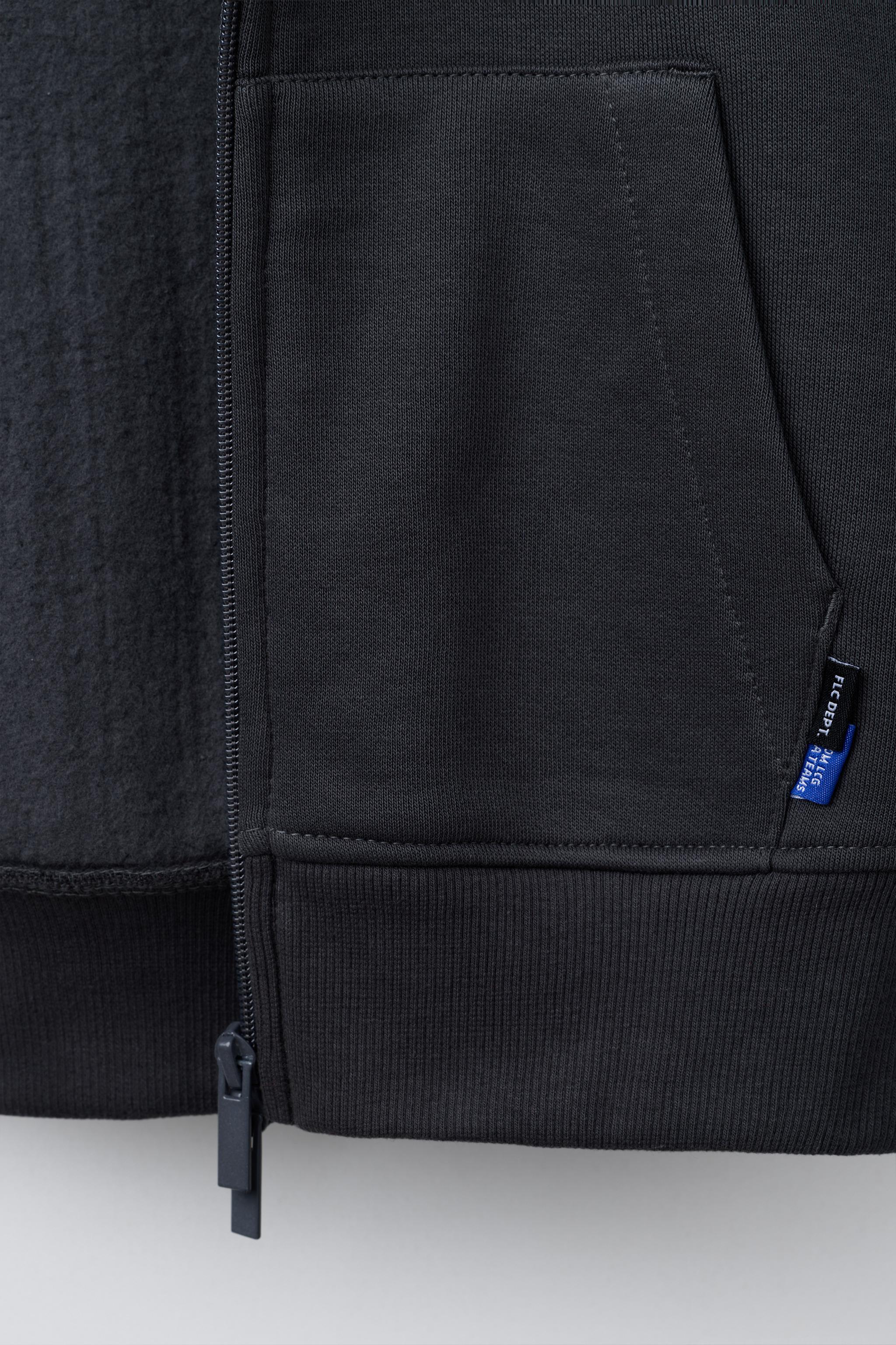 PLUSH ZIP-UP SWEATSHIRT